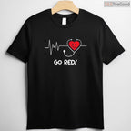 Heart Disease Awareness Shirt – Minimalist February Wear Red Tee