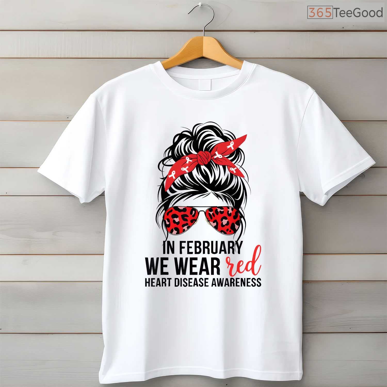 Heart Disease Awareness Shirt – In February We Wear Red Women's CHD Tee