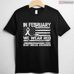 Heart Warrior February Shirt – In February We Wear Red Survivor Tee