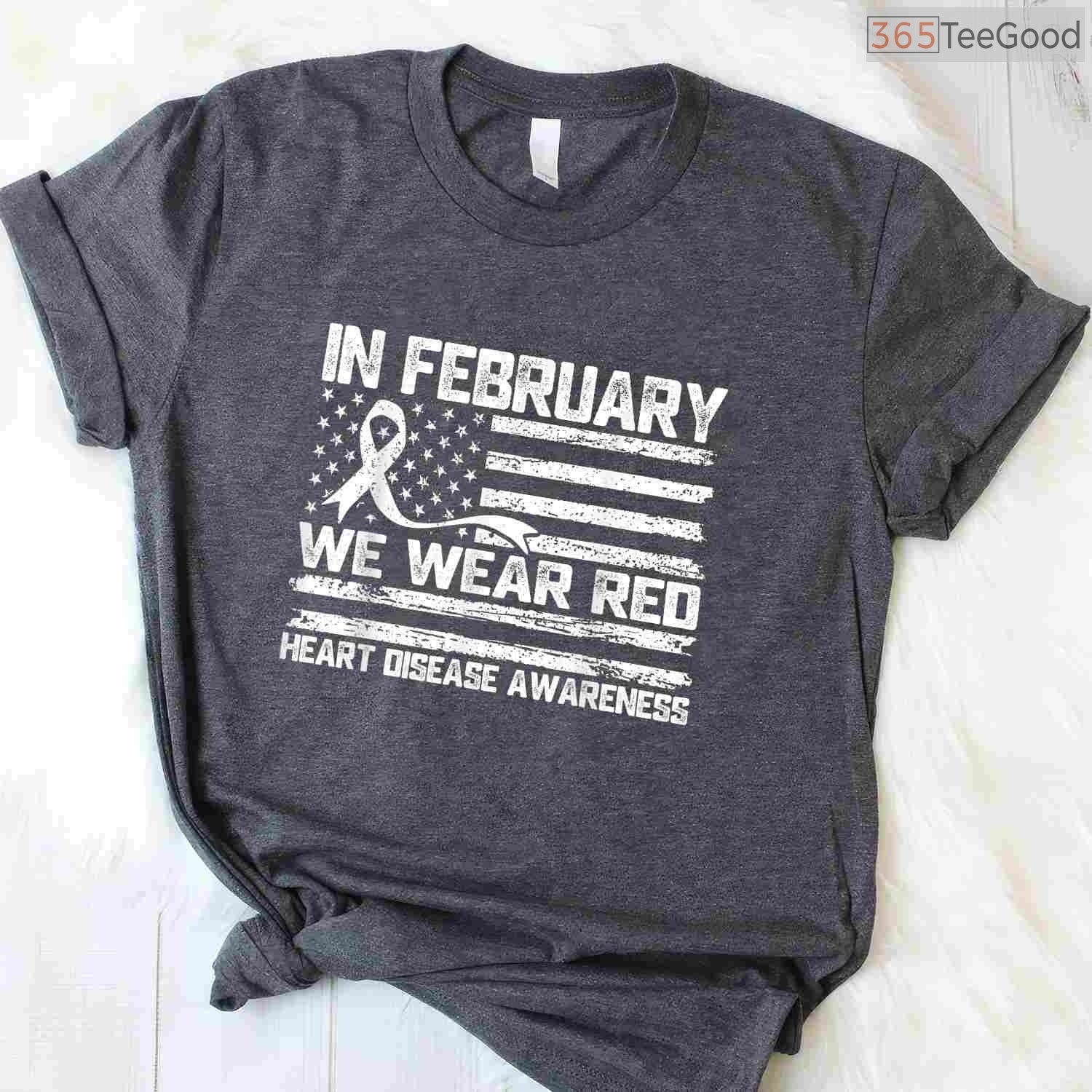 Heart Warrior February Shirt – In February We Wear Red Survivor Tee