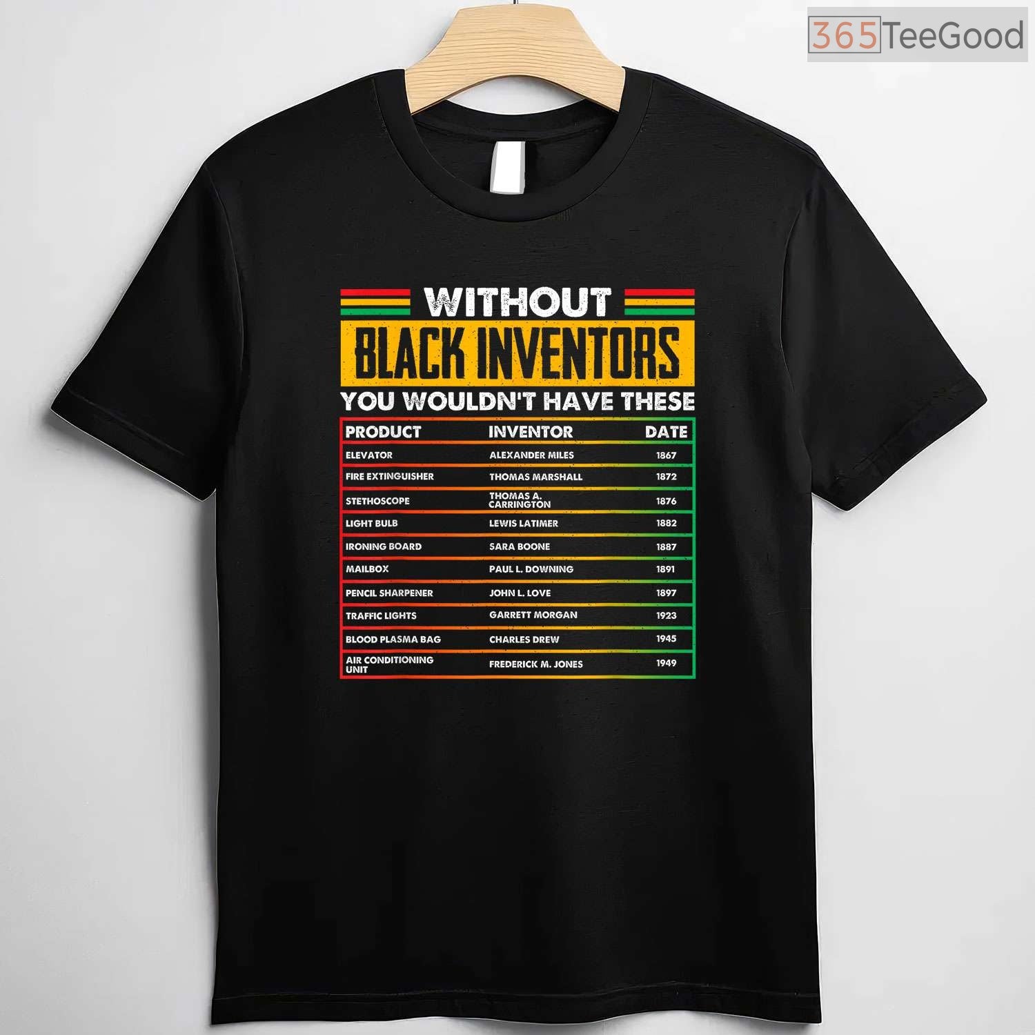 History of Forgotten Black Inventors T-Shirt Educational Black History Month Science Shirt
