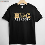 Hog Assassin Boar Hunting Shirt, Tactical Wild Hog Hunter Graphic Apparel