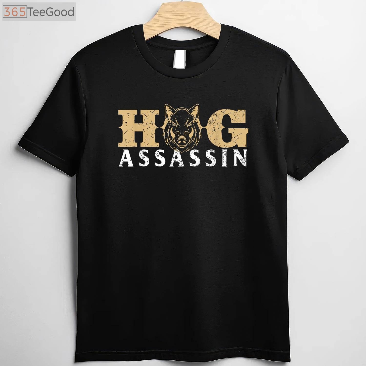 Hog Assassin Boar Hunting Shirt, Tactical Wild Hog Hunter Graphic Apparel