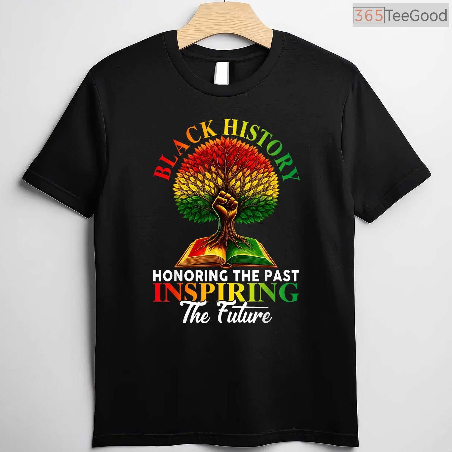 Honoring Past Inspiring Future Fist Tree T-Shirt Roots of Black History Month Heritage Shirt