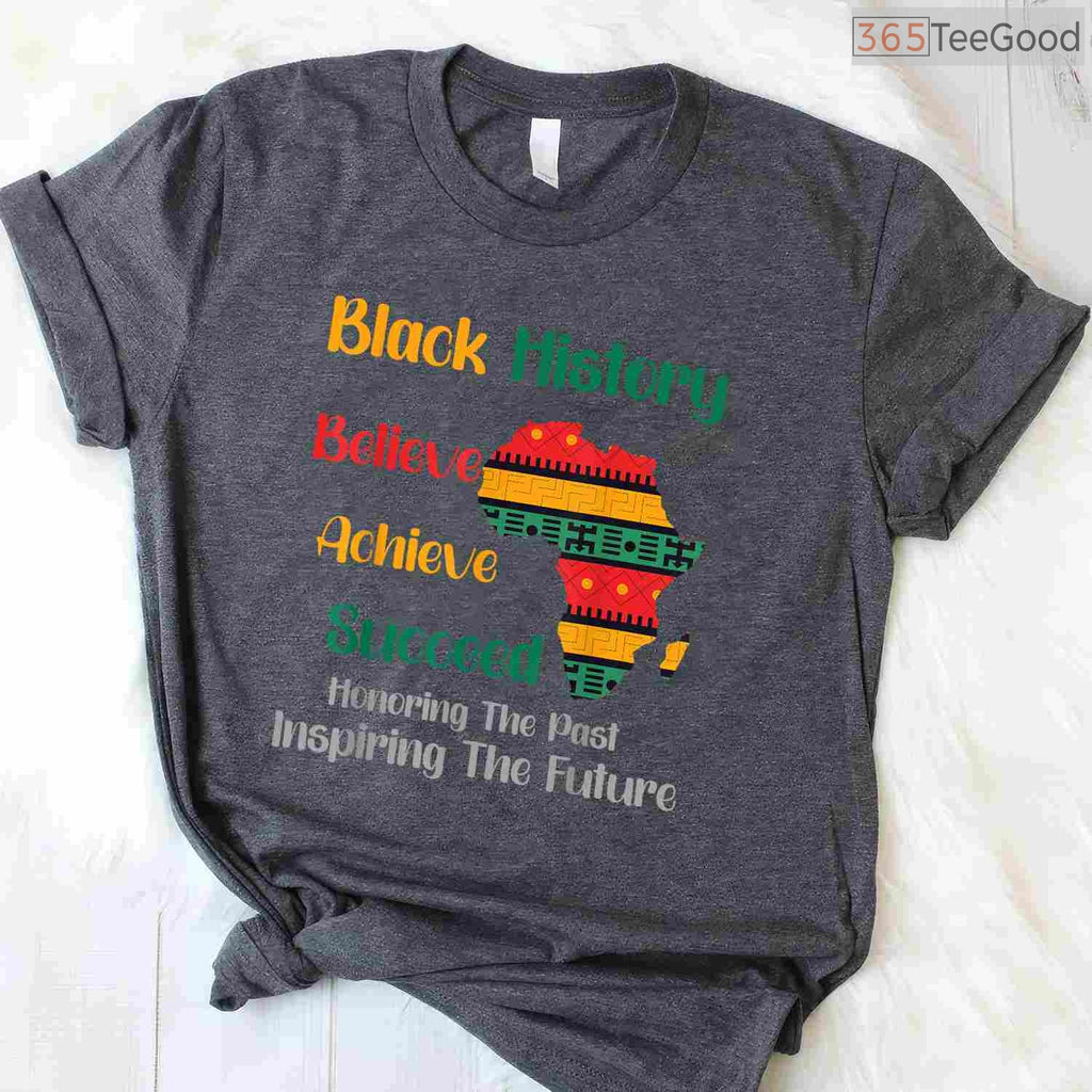 Honoring The Past Inspiring The Future T-Shirt Black History Month Ancestor Legacy Shirt