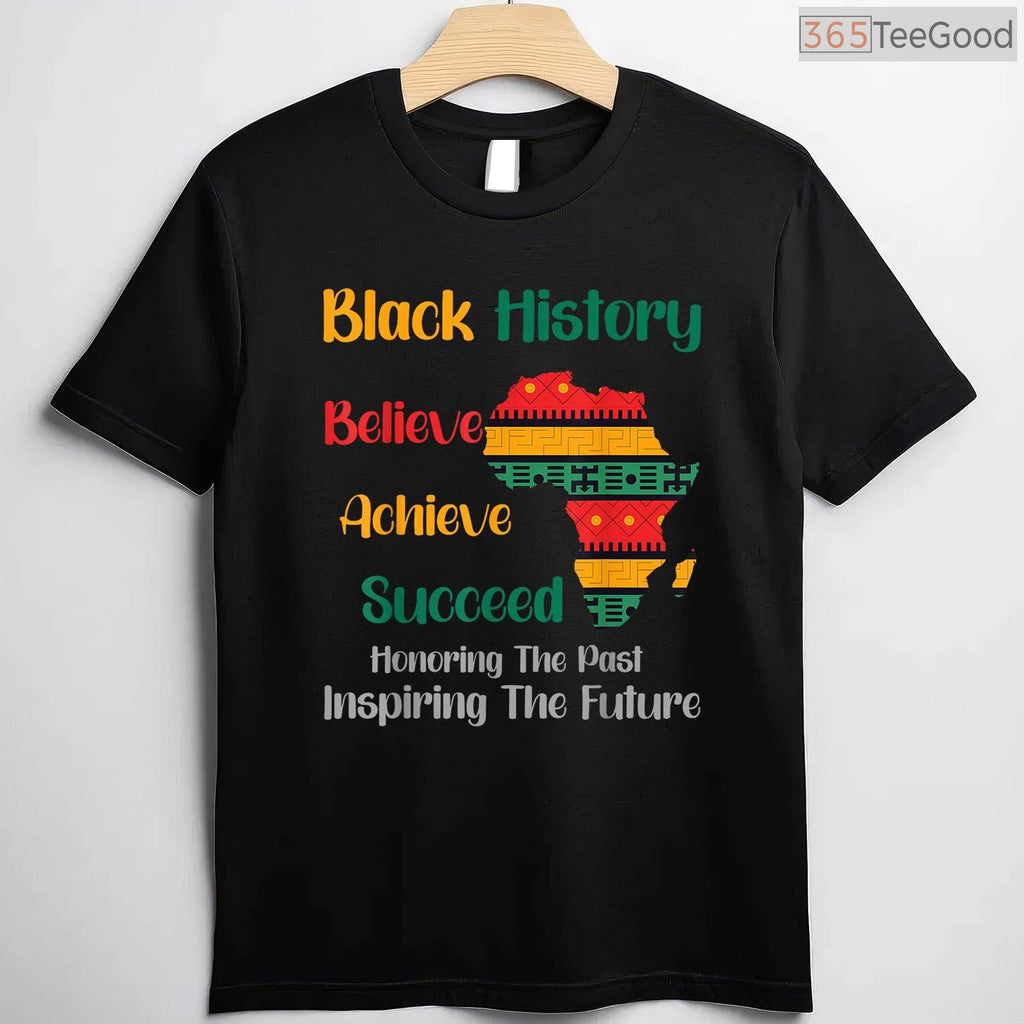 Honoring The Past Inspiring The Future T-Shirt Black History Month Ancestor Legacy Shirt