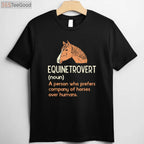 Horse Lover Definition Humor T-Shirt - Funny Equestrian Saying Apparel