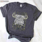 Hunting and Fishing Problem Solver Shirt, Funny Outdoor Hobby Therapy Tee