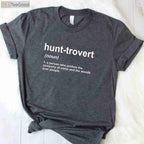 Hunt-trovert Funny Hunting Shirt for Men, Introvert Hunter Humor Gift Tee