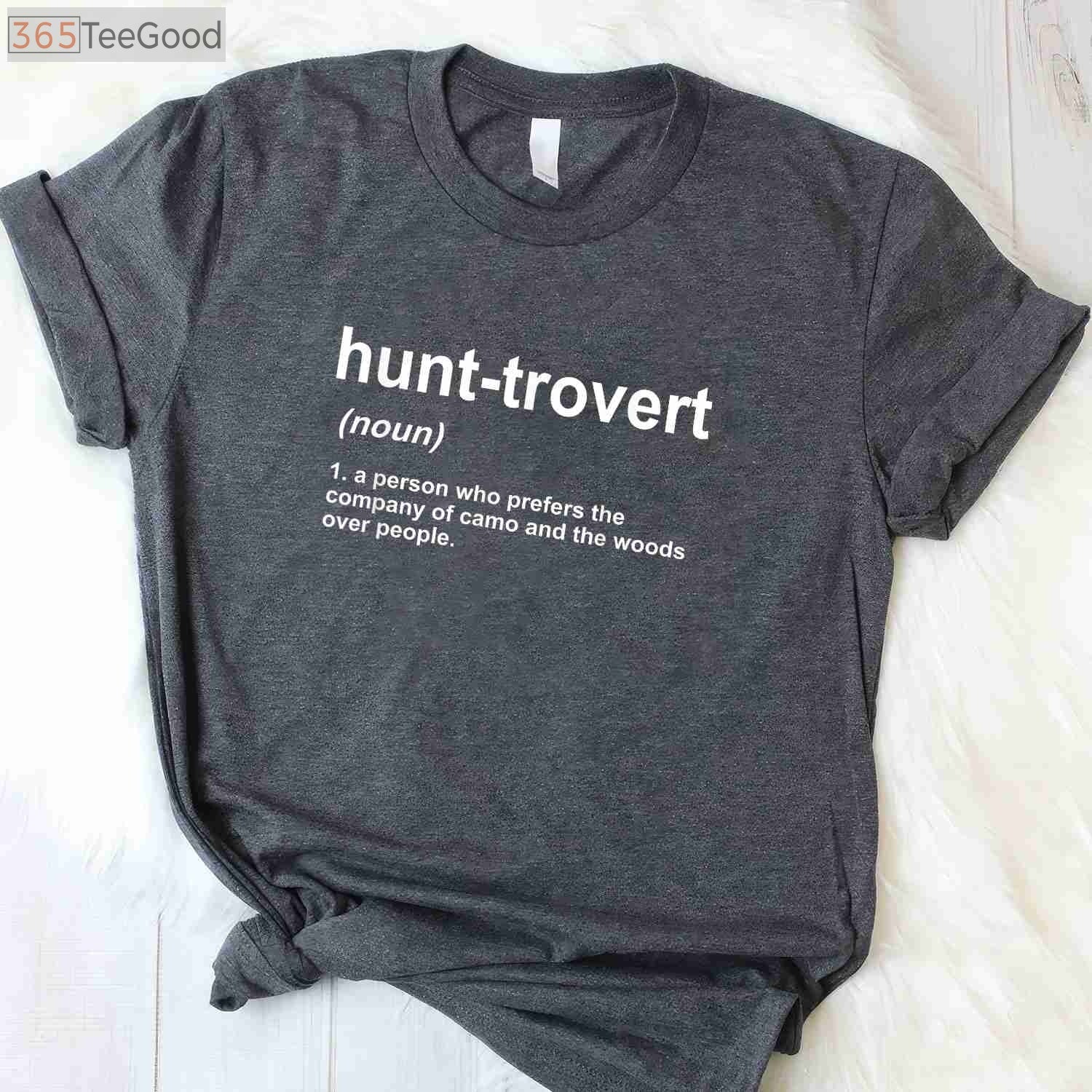 Hunt-trovert Funny Hunting Shirt for Men, Introvert Hunter Humor Gift Tee