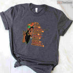 I Am A Black Child Magical African Girl T-Shirt Black History Month Kids Pride Shirt