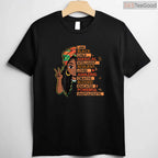 I Am A Black Child Magical African Girl T-Shirt Black History Month Kids Pride Shirt