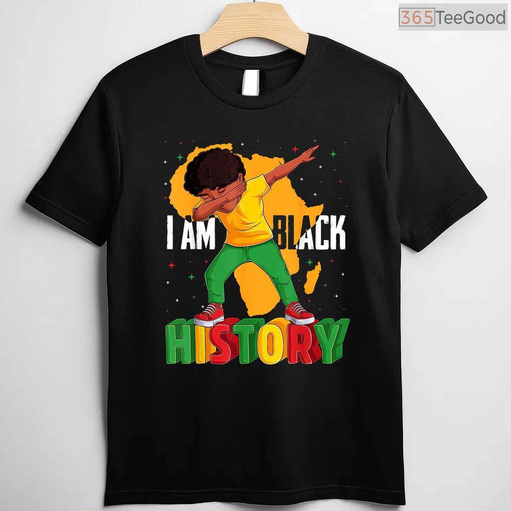 I Am Black History T-Shirt for Kids Boys & Men Empowering Black History Month Shirt