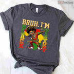 I Am Black History Dabbing Afro T-Shirt Men Boys Funny Black History Month Shirt