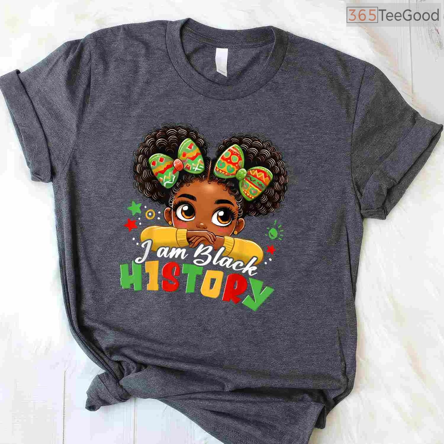 I Am Black History T-Shirt for Kids Girls & Women African American Heritage Month Shirt