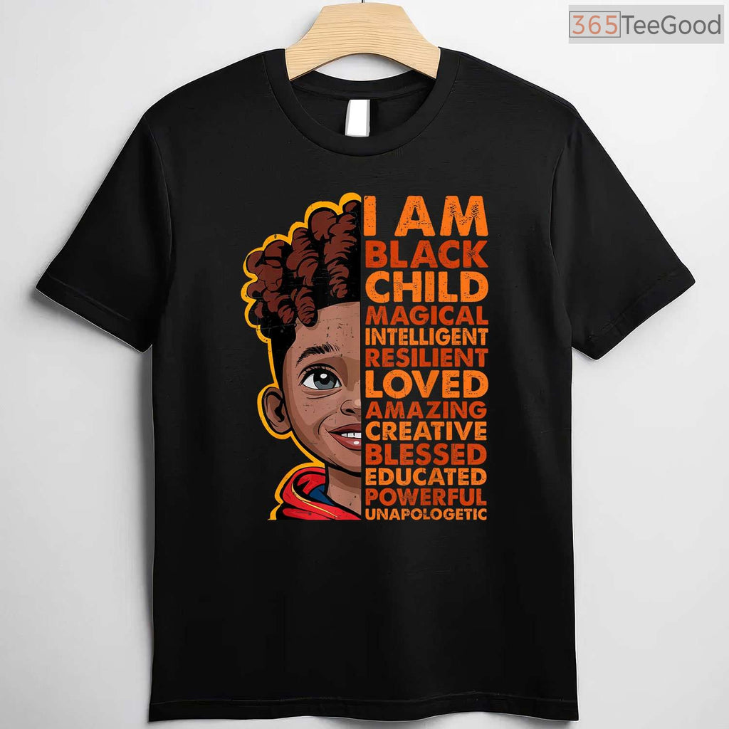 I Am Black History Month Shirt for Kids Boys African American Youth Empowerment T-Shirt