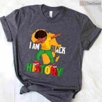 I Am Black History T-Shirt for Kids Boys & Men Empowering Black History Month Shirt