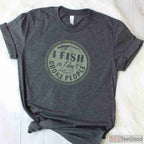 I Fish So I Don't Choke People Shirt - Funny Stress Relief Fishing Apparel