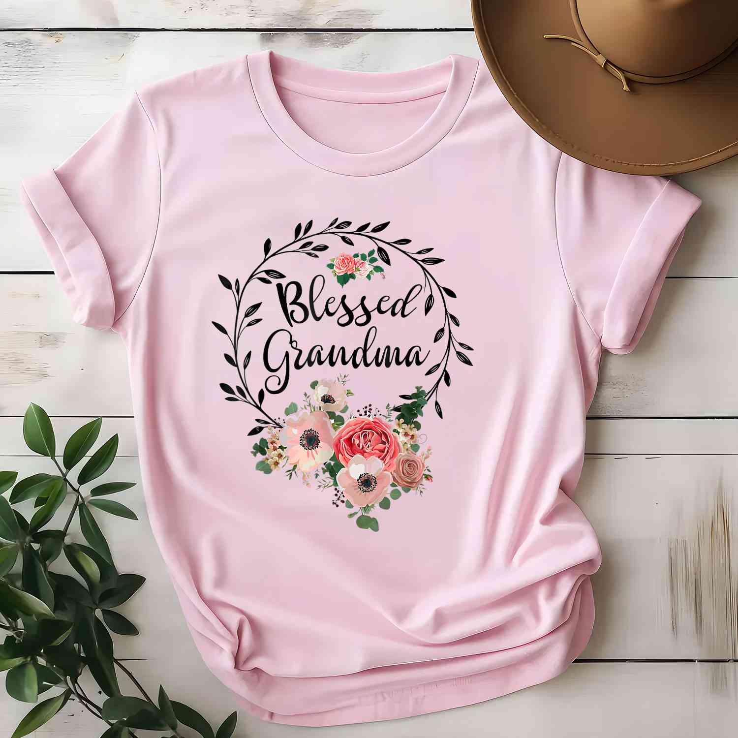 I'm A Spoiled Grandson of A Crazy Grandpa Tee Funny Family Quote T-Shirt for Men Women Unisex Adults