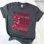 In February We Wear Red Month Shirt – Heart Disease Awareness Tee