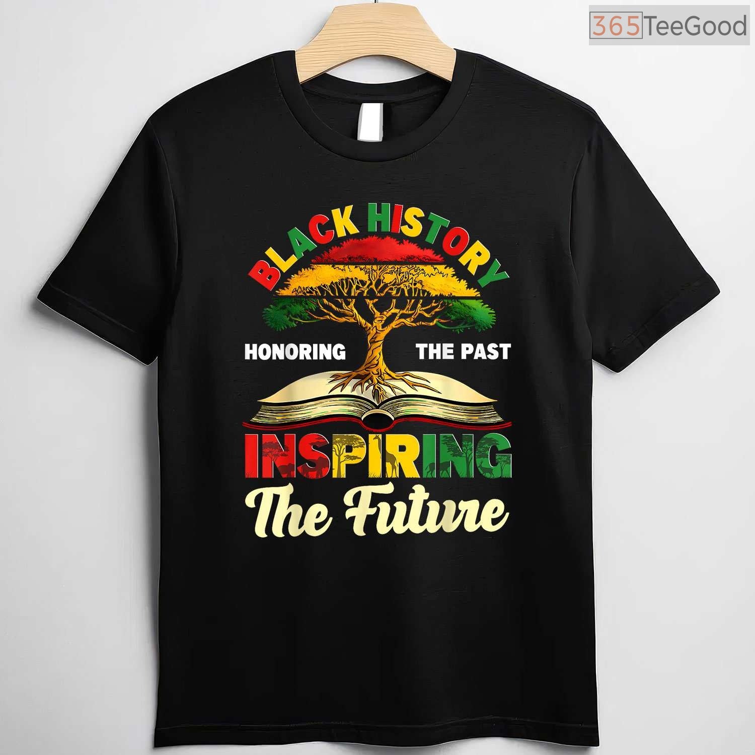 Inspiring The Future T-Shirt Honoring The Past African Roots Black History Month Shirt