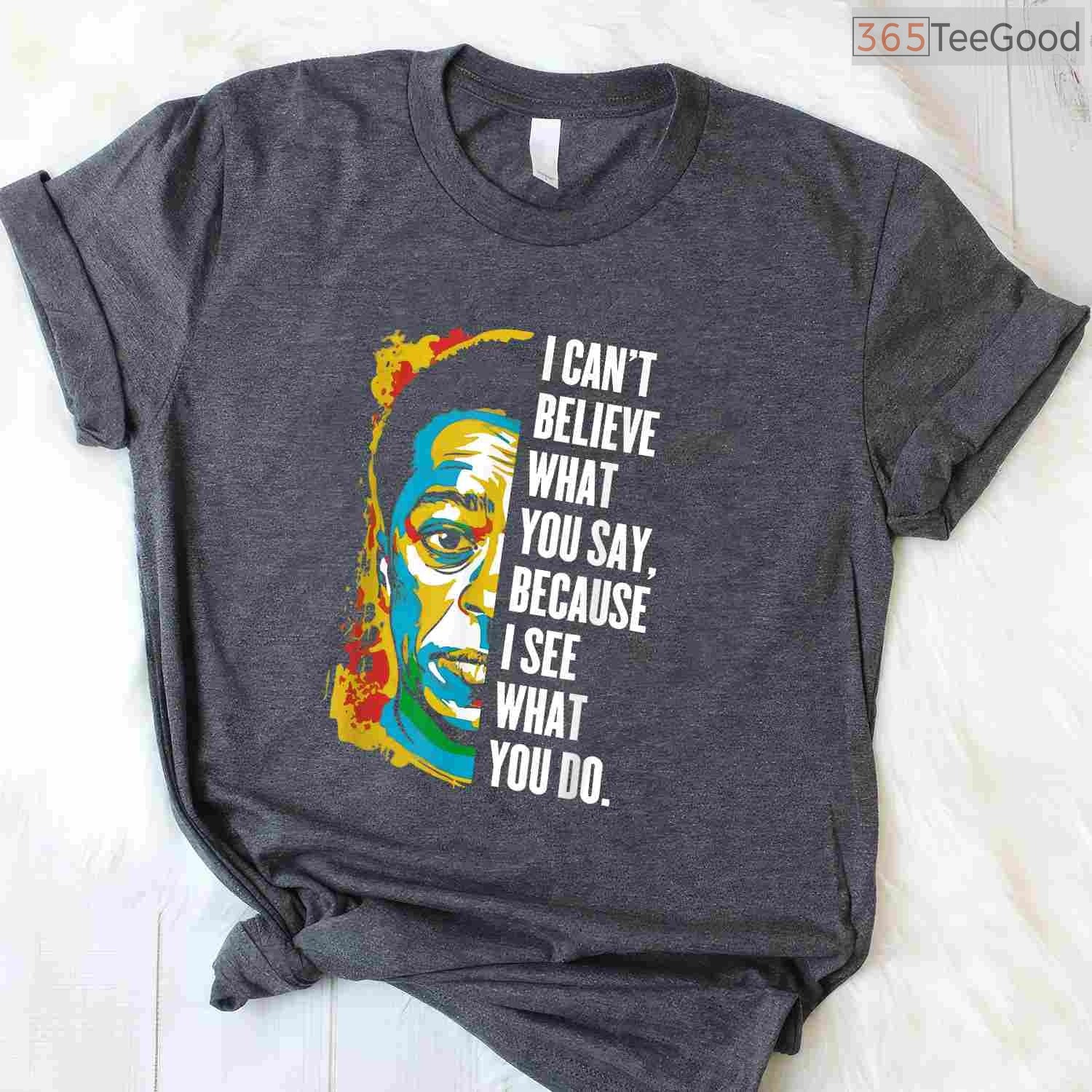 James Baldwin Graffiti Art T-Shirt Literary Icon Civil Rights Black History Month Shirt