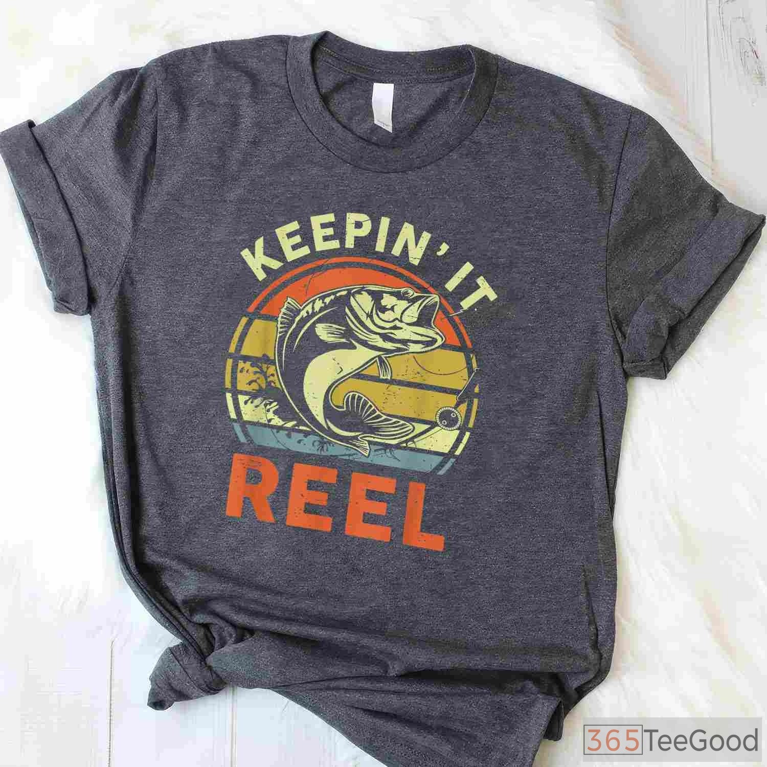 Keeping It Reel Bass Fishing Shirt, Cool Papa Fishing Gift for Dads