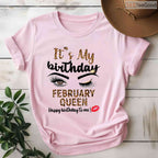 Leopard Print February Birthday Shirt – Happy Birthday To Me T-Shirt