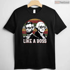Like A Boss Presidents Day T-Shirt Funny Washington Lincoln Sunglasses Shirt for Men Women