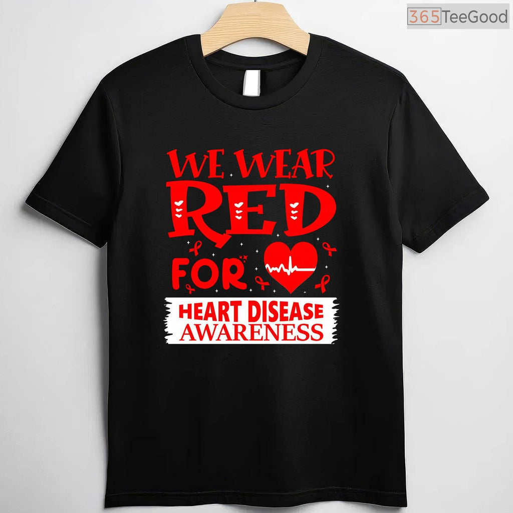 Long Sleeve Go Red Shirt – US Heart Health Month Awareness T-Shirt