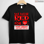 Long Sleeve Go Red Shirt – US Heart Health Month Awareness T-Shirt