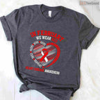 Long Sleeve Heart Disease Awareness Shirt – In February We Wear Red T-Shirt