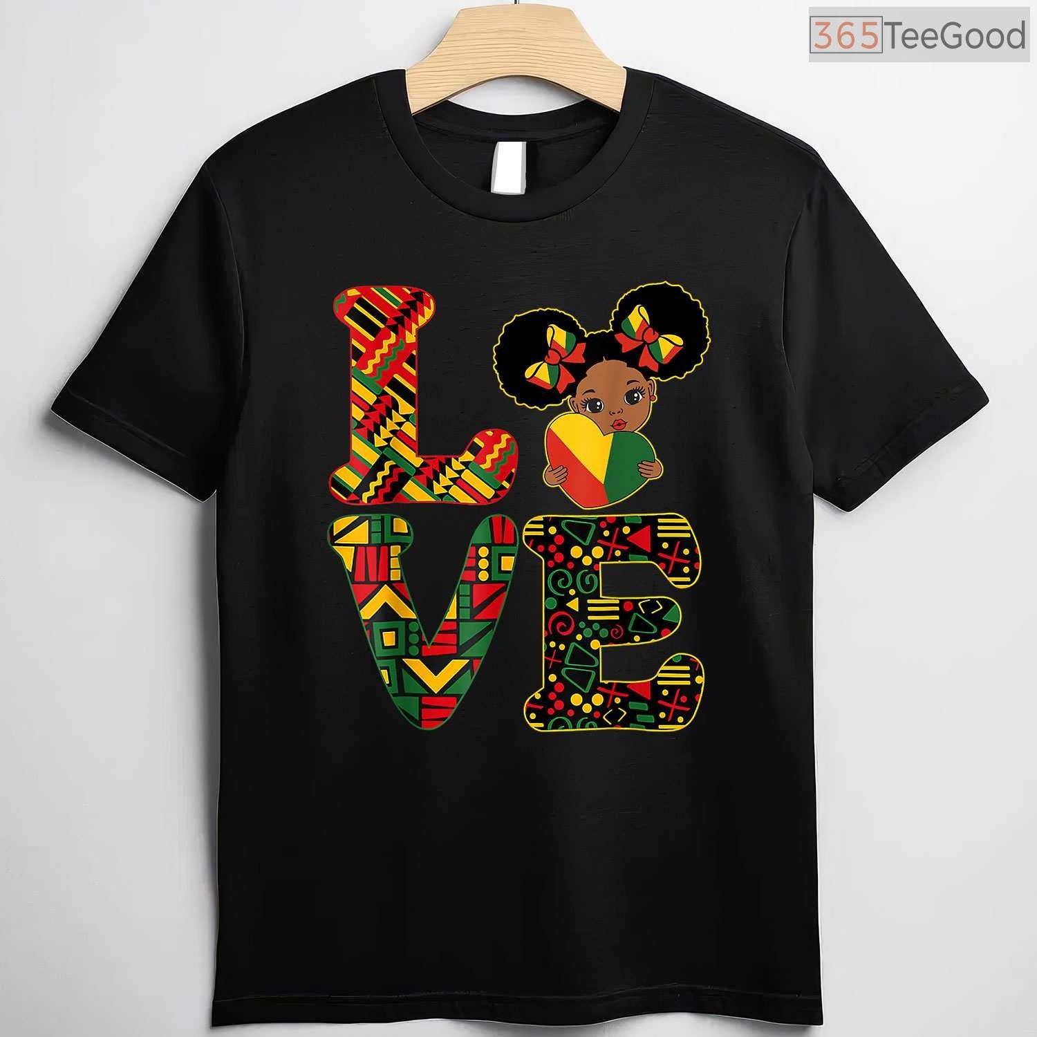 Love Black History Month T-Shirt for Strong African Toddler Girls Melanin Princess Shirt
