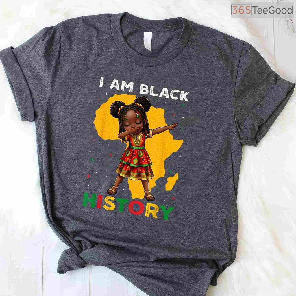 Magical Black Girl T-Shirt African American Afro Kids Pride Black History Month Shirt