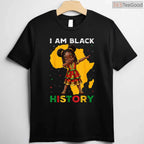 Magical Black Girl T-Shirt African American Afro Kids Pride Black History Month Shirt