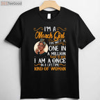 March Girl Pisces Birthday T-Shirt - Melanin Black Queen Birthday Gift for Adults