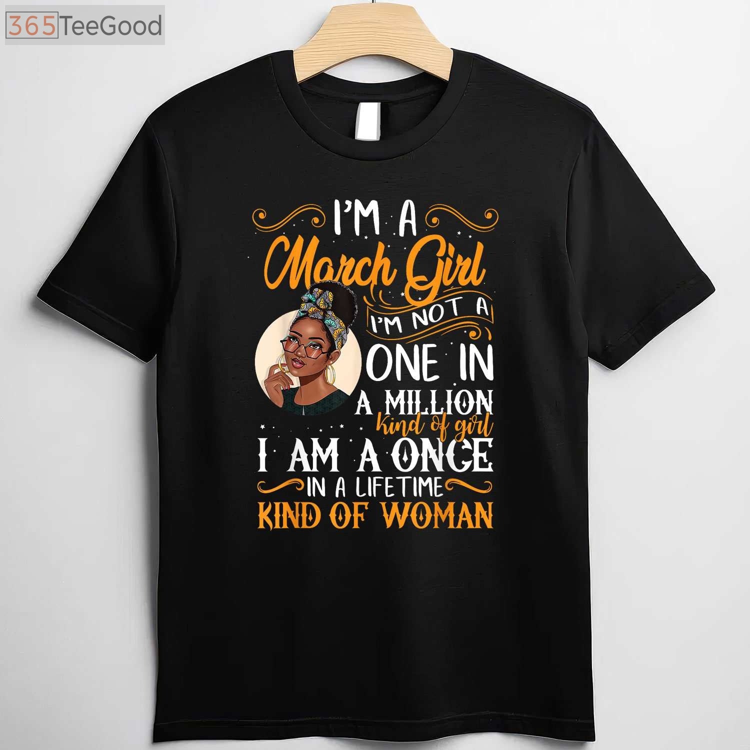 March Girl Pisces Birthday T-Shirt - Melanin Black Queen Birthday Gift for Adults