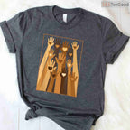 Melanin Hand Hearts T-Shirt Black History Month Love & Unity African American Shirt