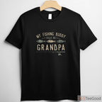 My Fishing Buddy Calls Me Grandpa Shirt, Cute Grandfather Angling Tee
