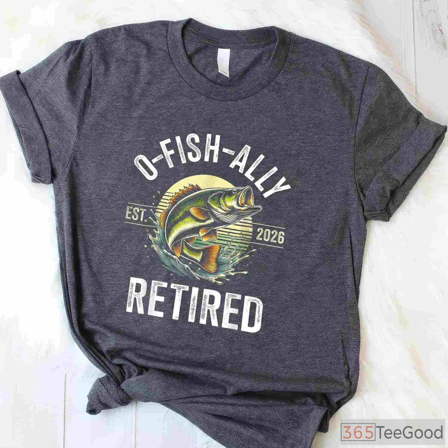 Official Retired 2026 Fishing Shirt, Funny Retirement Gift for Avid Fishermen