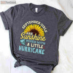 Official September Girl Birthday Celebration Shirt - Cute Autumn Birthday Apparel