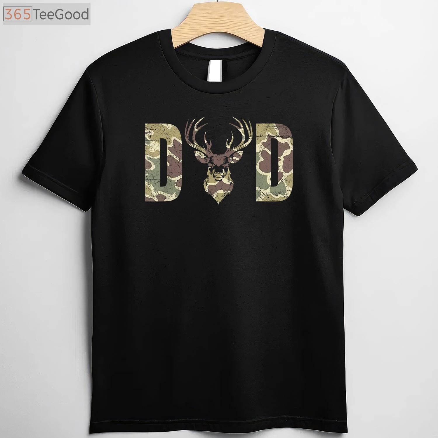 Old School Camo Dad Hunting Shirt, Vintage Pattern Deer Hunter Father's Day Gift