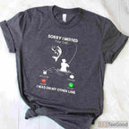 On My Other Line Mens Fishing Shirt - Funny Misplaced Call Angler Tee