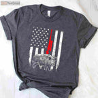 Patriotic Boar Hunting Shirt, American USA Flag Wild Hog Hunter Apparel