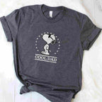 Peanuts Snoopy Cool Dad Gift Tee Classic Cartoon Fathers Day T-Shirt Men Unisex