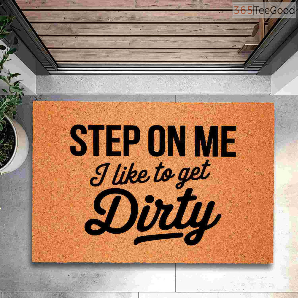 Personalized Funny Welcome Doormat Step On Me - Unique Non-Slip Porch Rug for Apartment