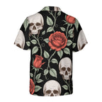Pineapple and White Hibiscus Floral Seamless Hawaiian Tee Summer Vacation