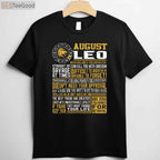 Premium Leo Zodiac Sign Birthday Shirt - Best August Born Horoscope Apparel
