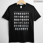Presidents of The United States T-Shirt Educational US History Chart Shirt for Teachers Students