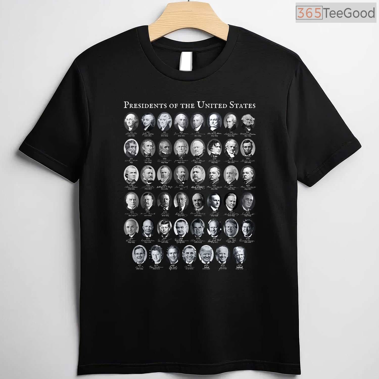 Presidents of The United States T-Shirt Educational US History Chart Shirt for Teachers Students